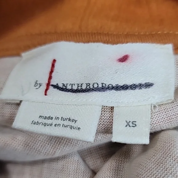 Anthropologie High-neck Tunic Sweater Beige Tan Size XS - Picture 3 of 5